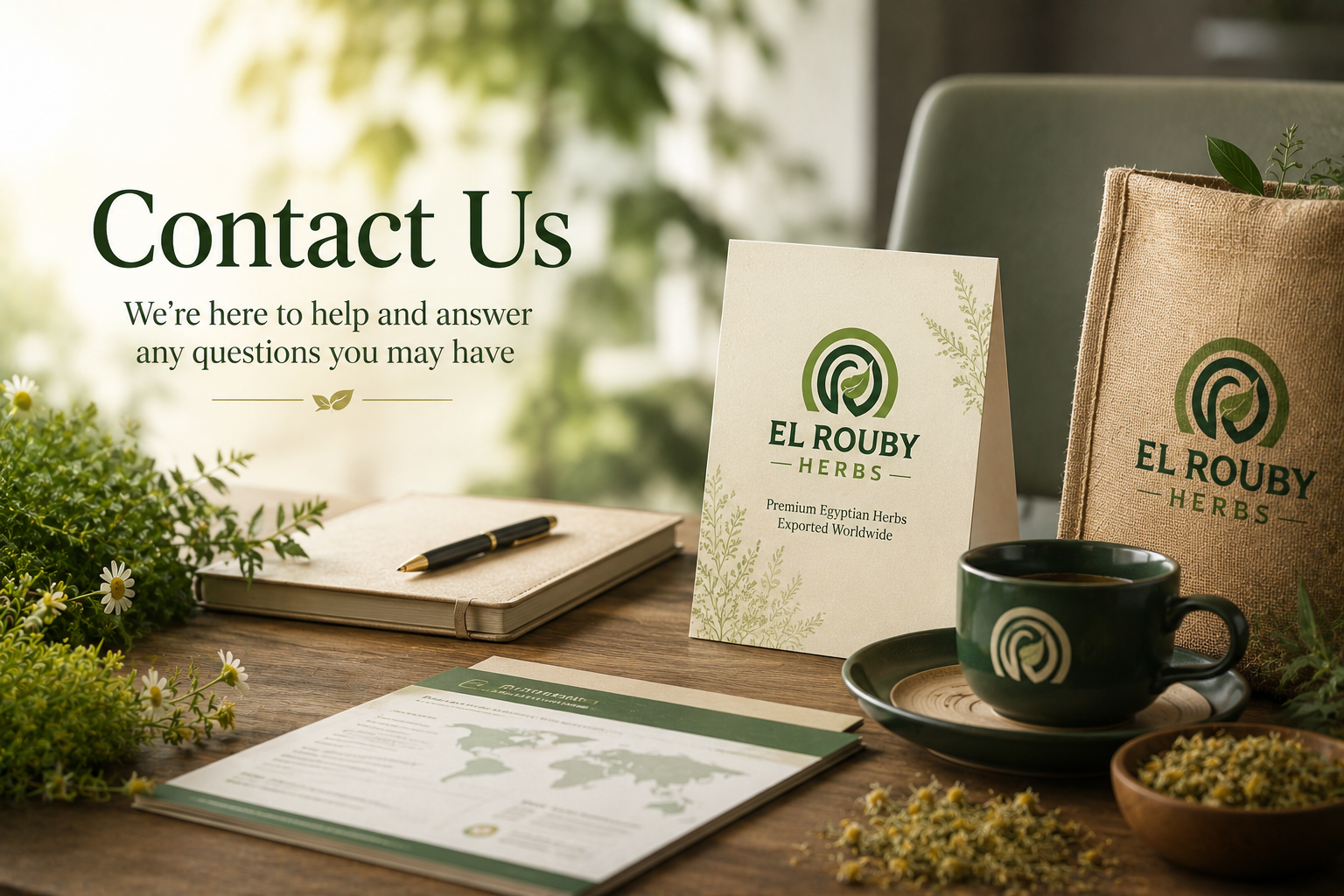 Egyptian herbs and spices export field – Elrouby Herbs, Fayoum Egypt